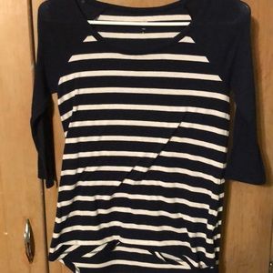 3/4 sleeve striped shirt!